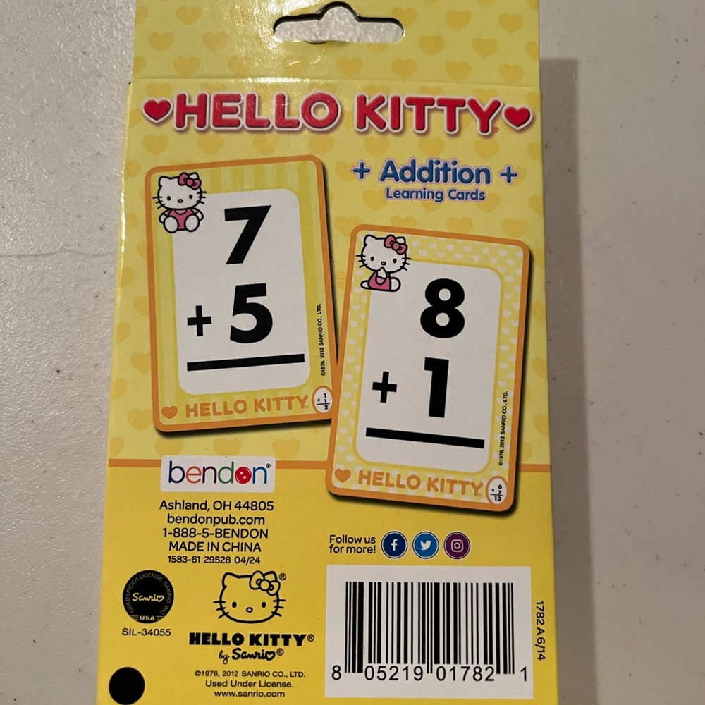 Hello Kitty Addition Learning Cards - Picture 2 of 4